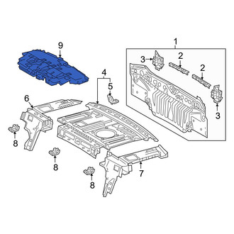 Toyota OE - Rear Roof Insulator