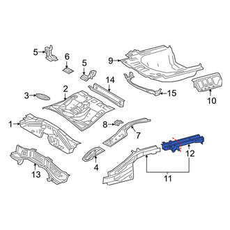 Toyota OE - Rear Right Frame Rail End