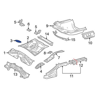 Toyota OE - Rear Trunk Floor Access Cover