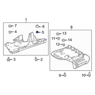 Toyota OE - Floor Pan Splash Shield Clip