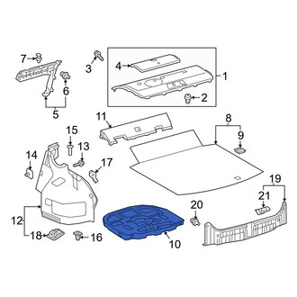 Toyota OE - Rear Floor Storage Compartment