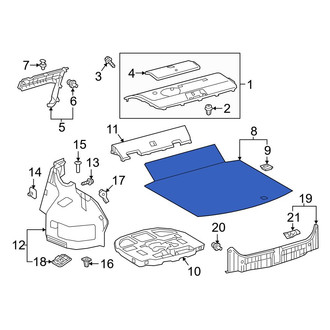 Toyota OE - Rear Spare Tire Compartment Cover