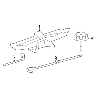 Toyota OE - Rear Body & Floor - Jack & Components (USA Built), (Gas)