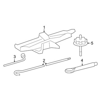 Toyota OE - Rear Body & Floor - Jack & Components (Japan Built), (Gas)