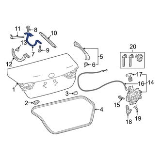 Toyota OE - Rear Right Deck Lid Hinge