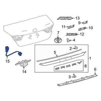 Toyota OE - Rear Park Assist Camera Wiring Harness