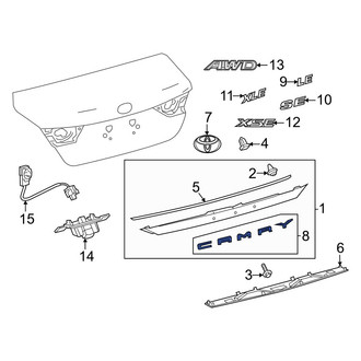 Toyota OE - Rear Deck Lid Emblem