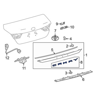 Toyota OE - Rear Deck Lid Emblem