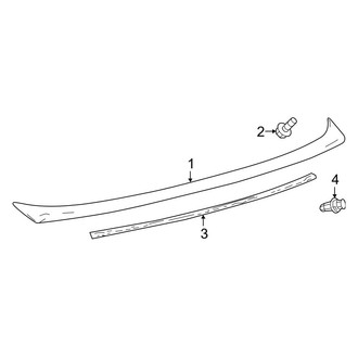 Toyota OE - Trunk Lid - Spoiler (Japan Built), (Gas)
