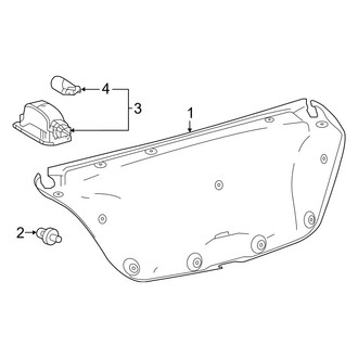 Toyota OE - Trunk Lid - Interior Trim (Japan Built), (L / LE / SE / XLE / XSE)