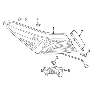 Toyota OE - Rear Lamps - Tail Lamps (USA Built, With Full LED), (L / LE / SE / XLE / XSE)
