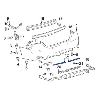 Toyota OE - Rear Left Bumper Trim