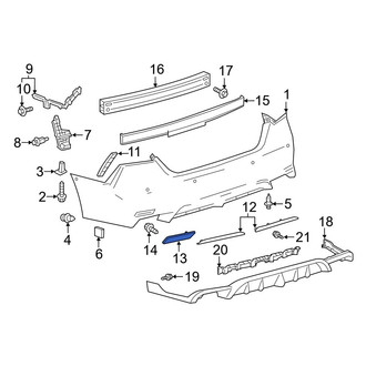 Toyota OE - Rear Left Reflector Panel
