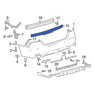 Toyota OE - Rear Bumper Impact Absorber