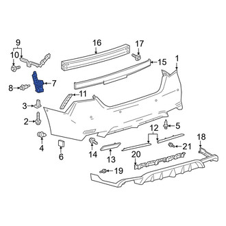 Toyota OE - Right Bumper Seal