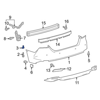 Toyota OE - Left Bumper Cover Bracket