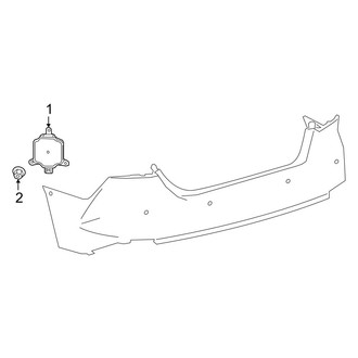 Toyota OE - Rear Bumper - Electrical Components (Japan Built), (LE)