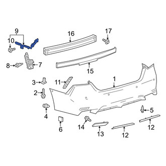 Toyota OE - Rear Left Bumper Guide
