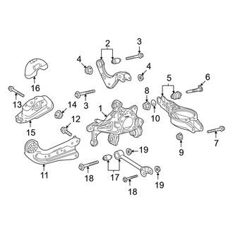 Toyota OE - Rear Suspension - Suspension Components (USA Built), (AWD)