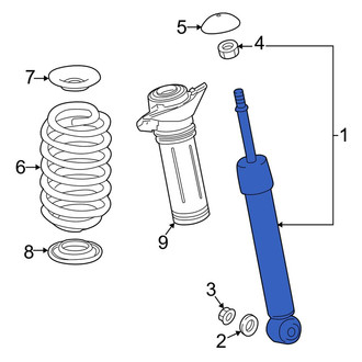 Toyota OE - Rear Suspension Shock Absorber
