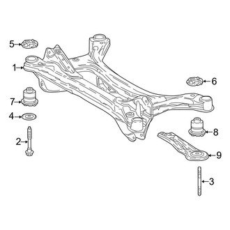 Toyota OE - Rear Suspension - Suspension Mounting (USA Built), (AWD)