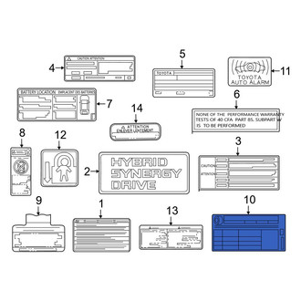 Toyota OE - Tire Information Label