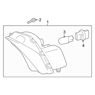 Toyota OE - Front Lamps - Daytime Running Lamp Components (With LED), (Hybrid LE / Hybrid SE / Hybrid XLE)
