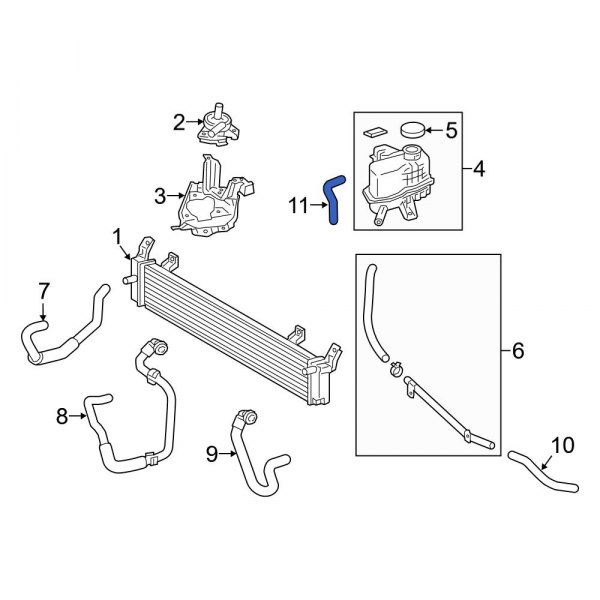 Drive Motor Inverter Radiator Hose