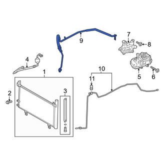 Toyota OE - A/C Refrigerant Suction Hose