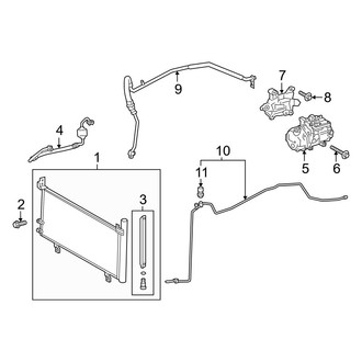 Toyota OE - Air Conditioner & Heater - Condenser, Compressor & Lines