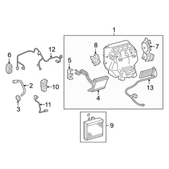 Toyota OE - Air Conditioner & Heater - Evaporator & Heater Components