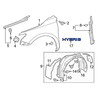 Toyota OE - Front Left Fender Emblem