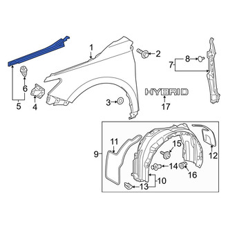Toyota OE - Front Right Fender Filler Panel