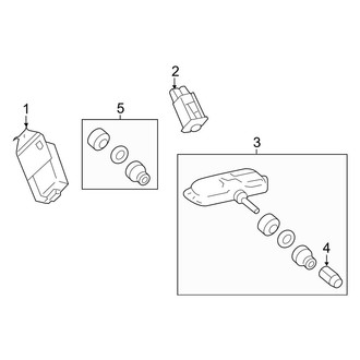Toyota OE - Electrical - Tire Pressure Monitor Components (Hybrid LE / Hybrid SE / Hybrid XLE)