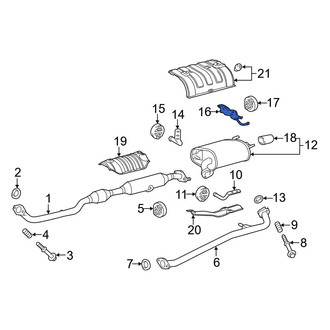 Toyota OE - Rear Exhaust Muffler Bracket