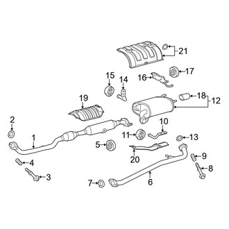 Toyota OE - Exhaust System - Exhaust Components
