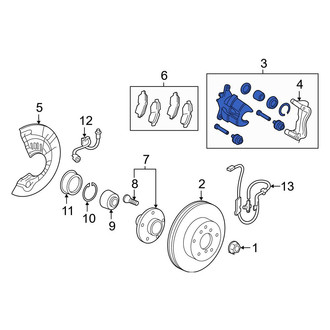 Toyota OE - Front Left Disc Brake Caliper
