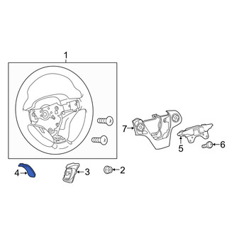 Toyota OE - Left Lower Steering Wheel Plug