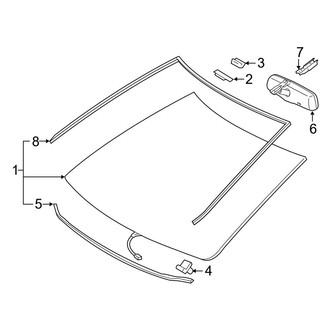 Toyota OE - Windshield - Glass (FULL HYBRID EV-GAS (FHEV))