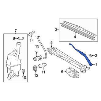 Toyota OE - Left Wiper Arm