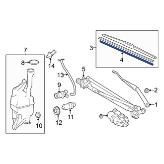 Toyota OE - Front Right Wiper Blade Refill