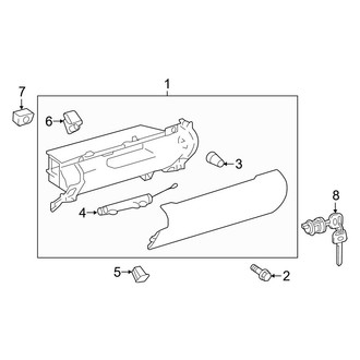 Toyota OE - Instrument Panel - Glove Box (FULL HYBRID EV-GAS (FHEV))