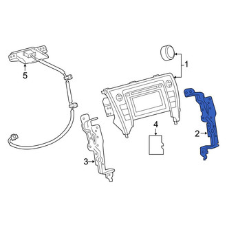 Toyota OE - Right Radio Bracket