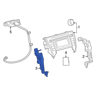 Toyota OE - Left Radio Bracket