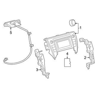 Toyota OE - Instrument Panel - Navigation System Components (FULL HYBRID EV-GAS (FHEV))
