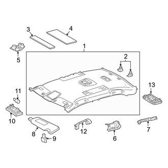 Toyota OE - Roof - Interior Trim (W/O Sunroof), (FULL HYBRID EV-GAS (FHEV))