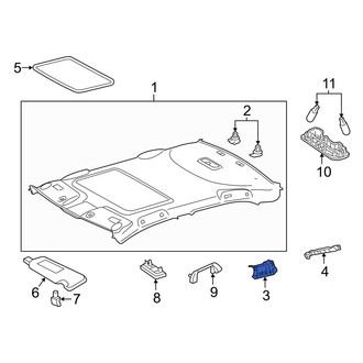 Toyota OE - Front Right Headliner Spacer