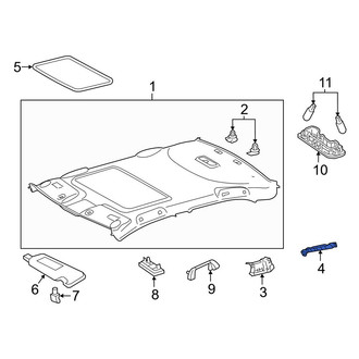 Toyota OE - Rear Right Headliner Spacer
