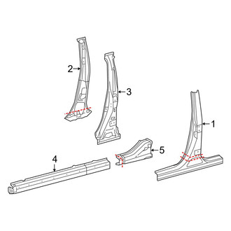 Toyota OE - Pillars, Rocker & Floor - Center Pillar & Rocker (FULL HYBRID EV-GAS (FHEV))