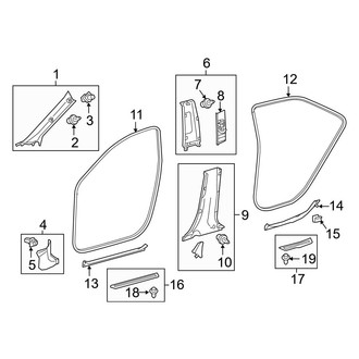 Toyota OE - Pillars, Rocker & Floor - Interior Trim (FULL HYBRID EV-GAS (FHEV))